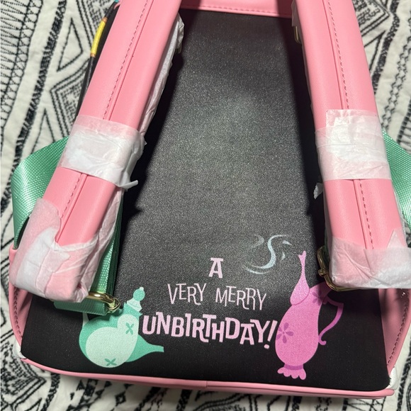 Loungefly Alice in Wonderland Kids Backpack - Pink and Black - Picture 2 of 2